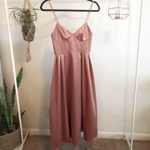 Satin Blush Dress